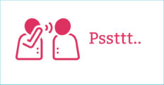 Voordat je begint - Pssstt icoon